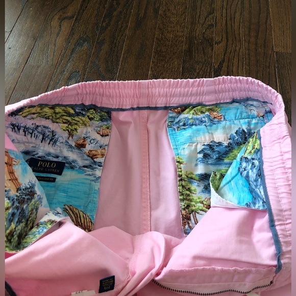 *LIKE NEW* Polo Ralph Lauren Men’s XXL Pink Khaki Stretch Classic Fit Shorts - Picture 7 of 13